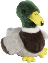Pluche kleine knuffel dieren Wilde Eend vogel van 18 cm - Speelgoed knuffels eenden/vogels - Leuk als cadeau voor kinderen