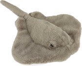 Pluche kleine knuffel zeedieren Grijze Rog van 43 cm - Speelgoed beesten/vissen - Leuk als kinder cadeau