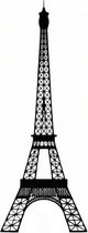 wanddecoratie Eiffeltower 49,7 cm edelstaal zwart