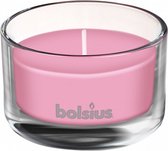 geurkaars True Scents Magnolia 8 cm glas/wax roze