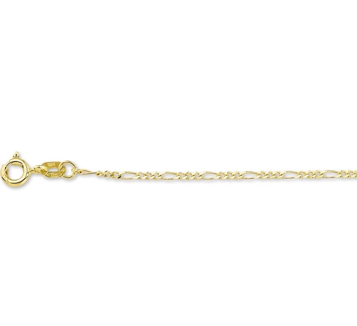 Geelgouden Collier figaro 1 4003974 42 cm