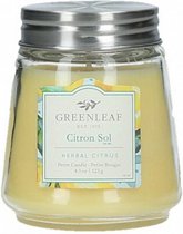 geurkaars Citron Sol 8 cm wax/glas geel