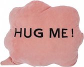 kussen HUG ME! wolk 35 x 30 x 10 cm pluche roze