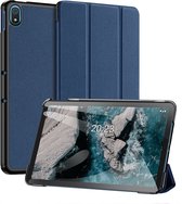 Dux Ducis - Tablet Hoes geschikt voor Nokia T20 (2021) - 10.4 Inch - Domo Book Case - Auto Sleep/Wake functie - Donker Blauw