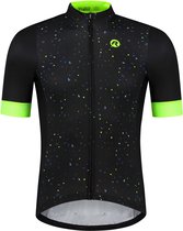 Rogelli Terrazzo Fietsshirt - Korte Mouwen - Heren - Zwart, Blauw, Fluor - Maat M