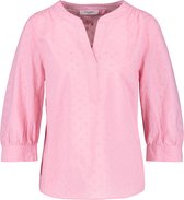 GERRY WEBER Dames Blouse met 3/4-mouwen en opengewerkt borduursel