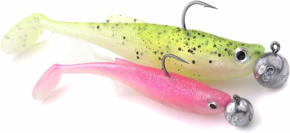 Spro Powercatcher Ready Jig 10cm - 15gr - Kleur : UV Pink & Pearl