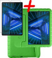 Lenovo Tab M10 FHD Plus Hoesje Kinder Hoes Shockproof Cover - Kindvriendelijke Lenovo Tab M10 FHD Plus Hoes Kids Case Met Screenprotector - Groen