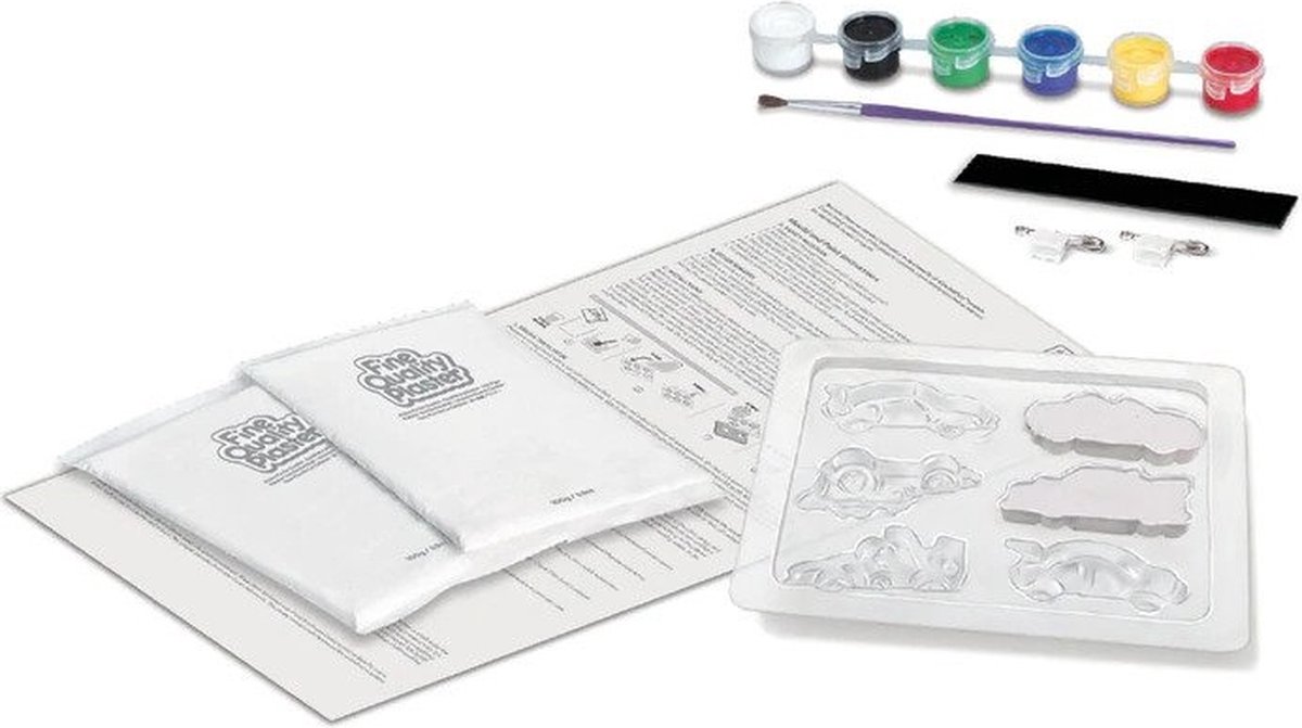 4M Knutselen - Giet En Verf - Racewagen - Creatief Speelgoed - Hobbypakket Gips - 5+ — afbeelding 6