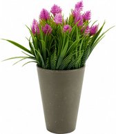 kunstplant Spike 12 x 23 cm paars/groen/grijs