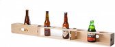 bierbox Beer Gear 103 x 9,5 x 9,5 cm hout naturel