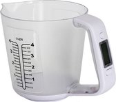 digitale maatbeker 1 liter 3 kg transparant/wit