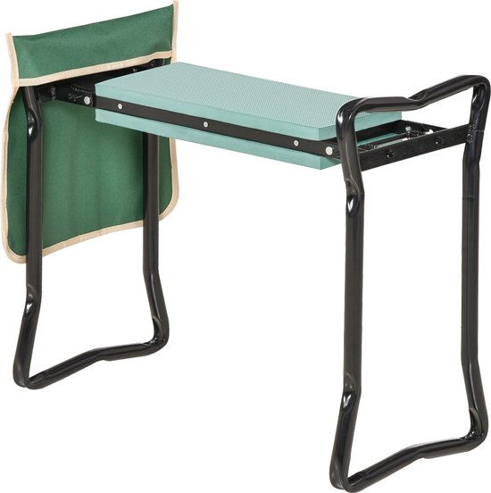 Outsunny Kniebank voor Tuinieren Opvouwbare Tuinkruk Tuinbank Kniehulp tot 150 kg EVA Foam Staal Donkergroen 58 x 28 x 49 cm | Netherlands Outsunny Kniebank voor Tuinieren Opvouwbare Tuinkruk Tuinbank Kniehulp tot 150 kg EVA Foam Staal Donkergroen 58 x 28 x 49 cm | Netherlands
