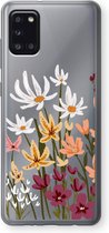 Case Company® - Samsung Galaxy A31 hoesje - Painted wildflowers - Soft Cover Telefoonhoesje - Bescherming aan alle Kanten en Schermrand