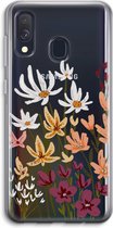 Case Company® - Samsung Galaxy A40 hoesje - Painted wildflowers - Soft Cover Telefoonhoesje - Bescherming aan alle Kanten en Schermrand
