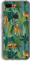 Case Company® - Google Pixel 3a hoesje - Luipaard 2 - Soft Cover Telefoonhoesje - Bescherming aan alle Kanten en Schermrand