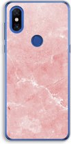Case Company® - Xiaomi Mi Mix 3 hoesje - Roze marmer - Soft Cover Telefoonhoesje - Bescherming aan alle Kanten en Schermrand