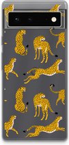 Case Company® - Google Pixel 6 hoesje - Luipaard - Soft Cover Telefoonhoesje - Bescherming aan alle Kanten en Schermrand