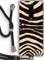 Case Company® - OnePlus 8 hoesje met Koord - Arizona Zebra - Telefoonhoesje met Zwart Koord - Bescherming aan alle Kanten en Over de Schermrand