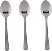 lepel 3 stuks 18 cm zilver