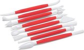 modelleerset 16 cm rood/wit 8-delig