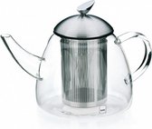 theepot Aurora 1,3 liter glas transparant