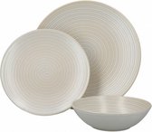 serviesset Swirl 27 cm porselein wit 12-delig