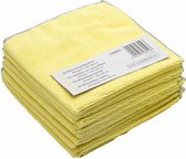 microvezeldoek 40 x 40 cm geel 10 stuks
