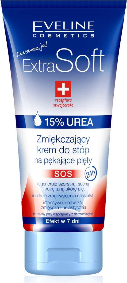 Extra Zachte SOS verzachtende voetcrème voor gebarsten hielen 100ml