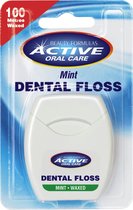 Active Oral Care - Dental Floss Waxed Floss Mint 100
