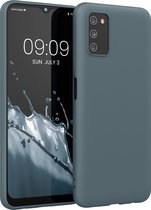 kwmobile telefoonhoesje geschikt voor Samsung Galaxy A03s - Hoesje voor smartphone - Back cover in leisteen