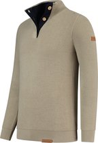 Travelin' Outdoor Jumper Solna - Herentrui - Dun gebreid - Beige Zand - Maat XXL