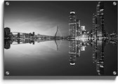Walljar - Rotterdam Skyline - Muurdecoratie - Plexiglas schilderij