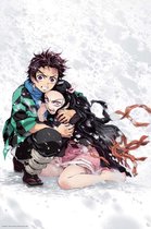 ABYstyle Demon Slayer Tanjiro & Nezuko Snow  Poster - 61x61cm