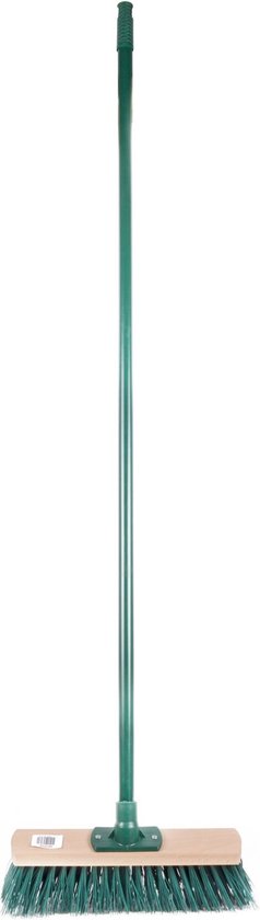 Benson Groene Straatbezem - 117 cm - met Afschroefbare Steel