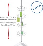 hoekrek Dolcedo 31 x 65-275 cm RVS chroom