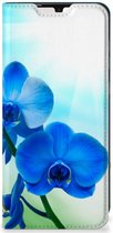 Stand Case met foto Geschikt voor Samsung Galaxy A33 5G Telefoonhoesje Orchidee Blauw