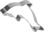 uitsteekvorm dolfijn 10 cm RVS zilver