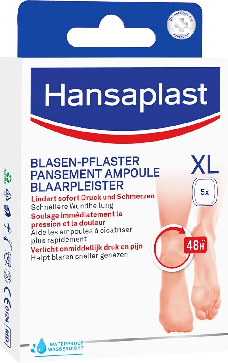 Hansaplast Blaarpleister Grote Blaren XL - 5 stuks | bol.com