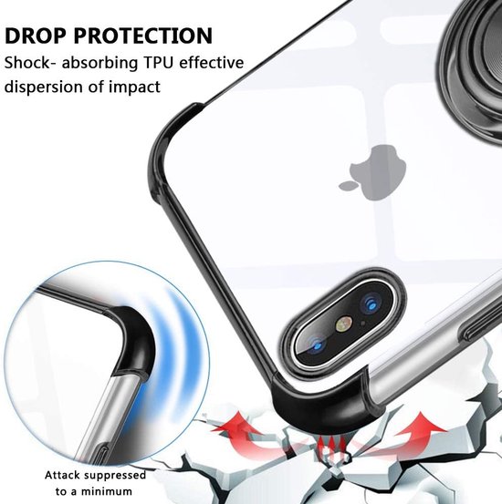 Coque pour iPhone 11 Pro Max Coque magnetique Anneau Rotatif a 360 Mince  Coque Antichoc Souple Silicone avec Plaque metallique, Aimant Support de  Voiture Housse Bumper, TPU-Orange