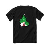 Kerstkabouter Buddy Kerst T-shirt | Groen | Jongens / Meisjes | Grappige Foute kersttrui Shirt Cadeau | Kindershirt | Leuke Elf, Rendier, Kerstboom en Kerstballen Ontwerpen. Maat 1