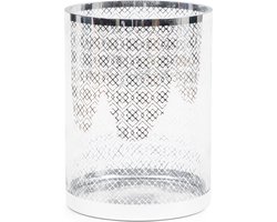 Riviera Maison Windlichten voor Binnen - RM Chain Hurricane - Zilver - 1 Stuks