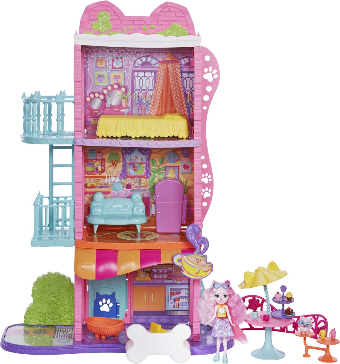 Enchantimals Stadswoning - Speelfigurenset - Poppenhuis