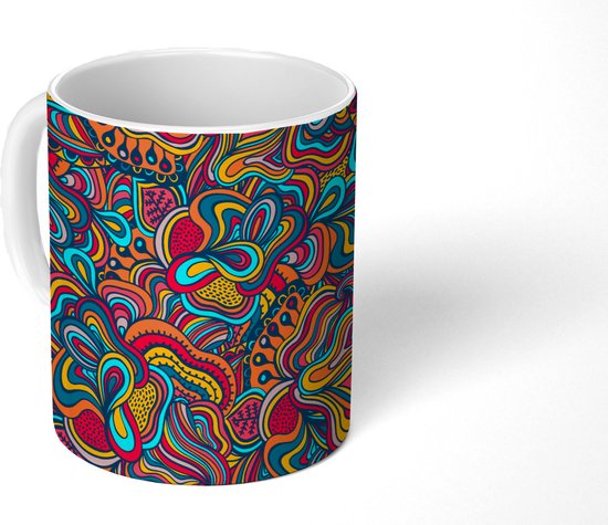 Mug - Tasse à café - Boho - Motifs - Abstrait - Flora - Mugs - 350 ML - Tasse - Tasses à café - Tasse à thé