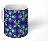 Mok - Koffiemok - Patronen - Jungle - Pauw - Dieren - Mokken - 350 ML - Beker - Koffiemokken - Theemok