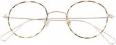 leesbril Franklin unisex goud sterkte +1,00