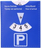 parkeerschijf 12 x 10 cm blauw