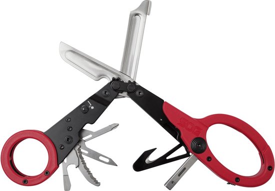 SOG Multitool Parashears Red