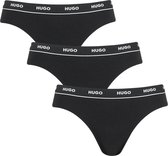 Hugo Boss dames 3P HUGO slips zwart - L