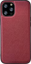 iPhone SE 2022 Back Cover Hoesje - Stof Patroon - Siliconen - Backcover - Apple iPhone SE 2022 - Rood